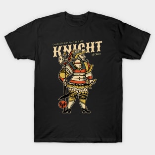 Vintage Character of Playing Card Knight of Clubs T-Shirt